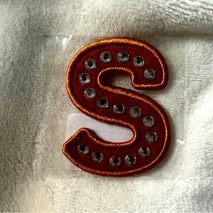Stoney Clover Lane “S” Letter Patch/ camel- desert dreams! BNWT